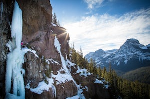 Ice Climb in Hyalite Canyon