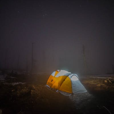 Winter Camp on Cache Mountain