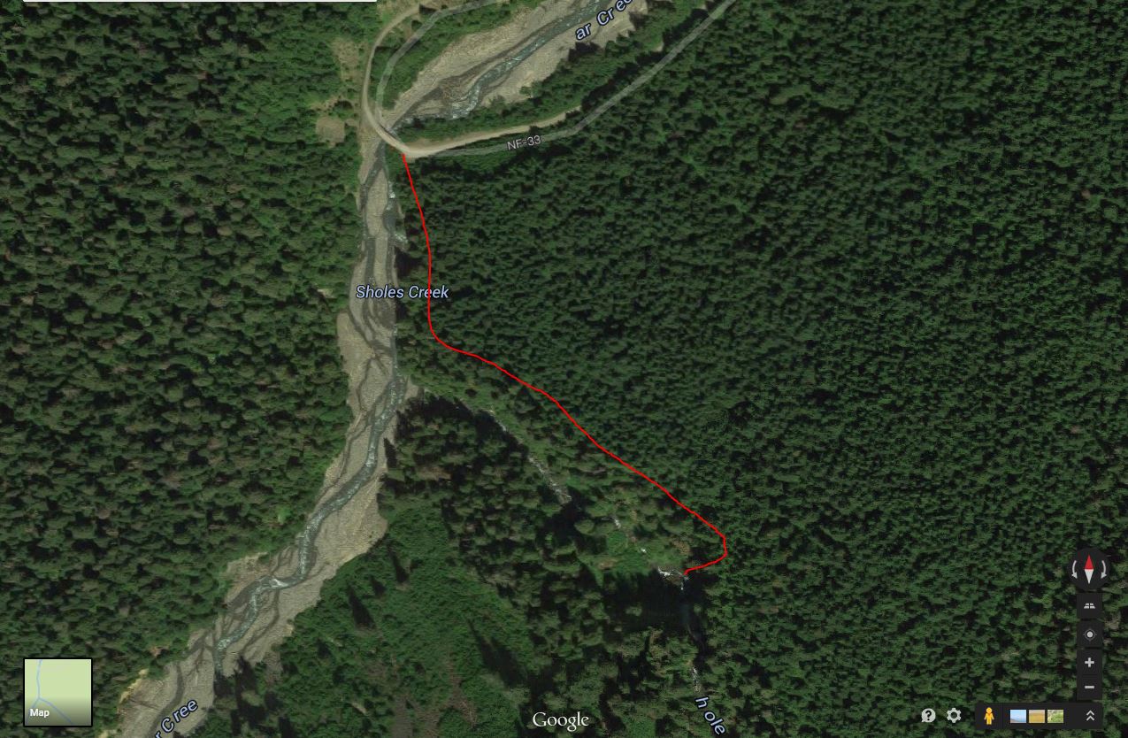 Hike to Sholes Creek Falls