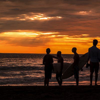 Catch Waves and a Sunset at Playa Jacó