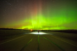 Watch the Northern Lights at Saskatoon Island