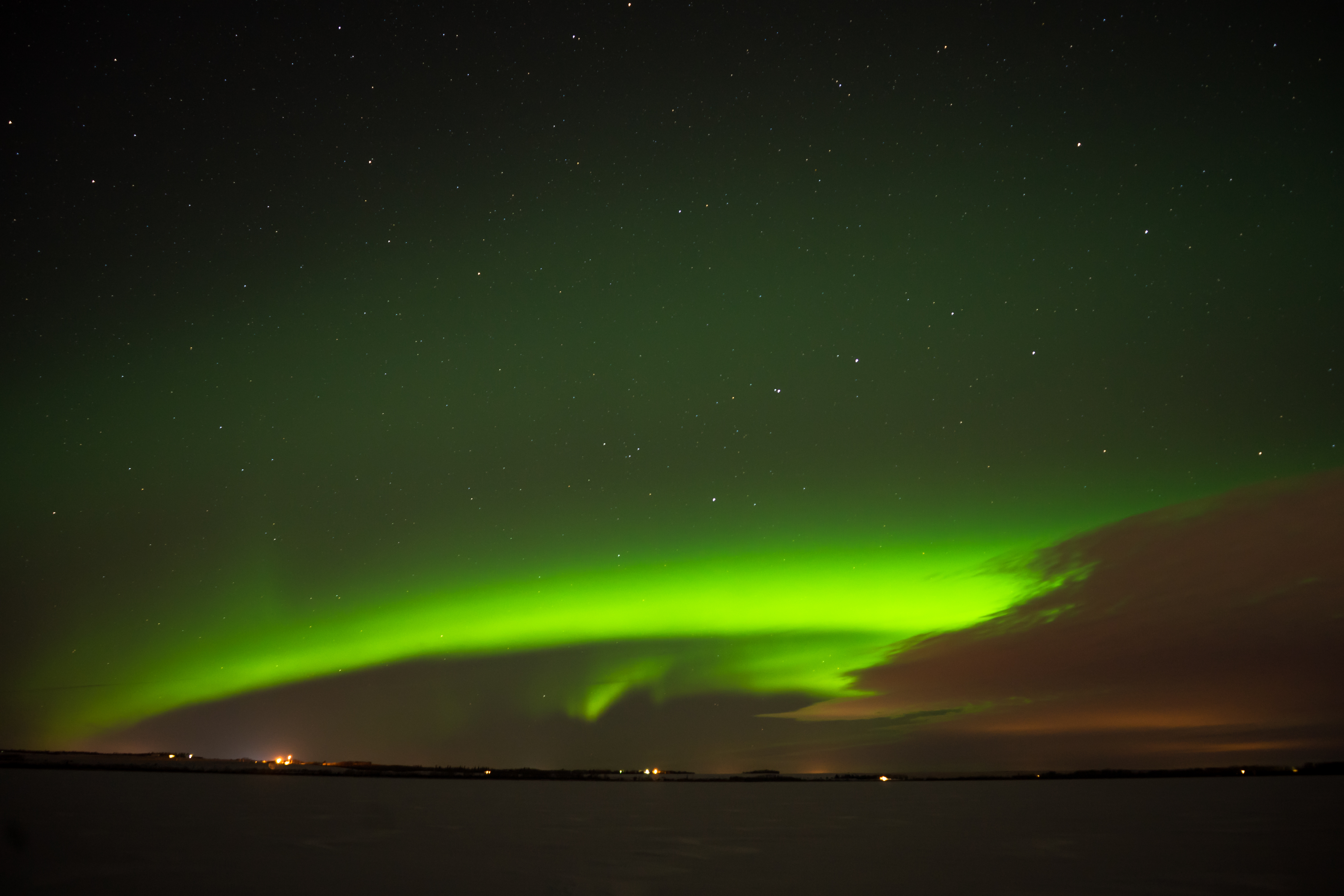 Watch the Northern Lights at Saskatoon Island