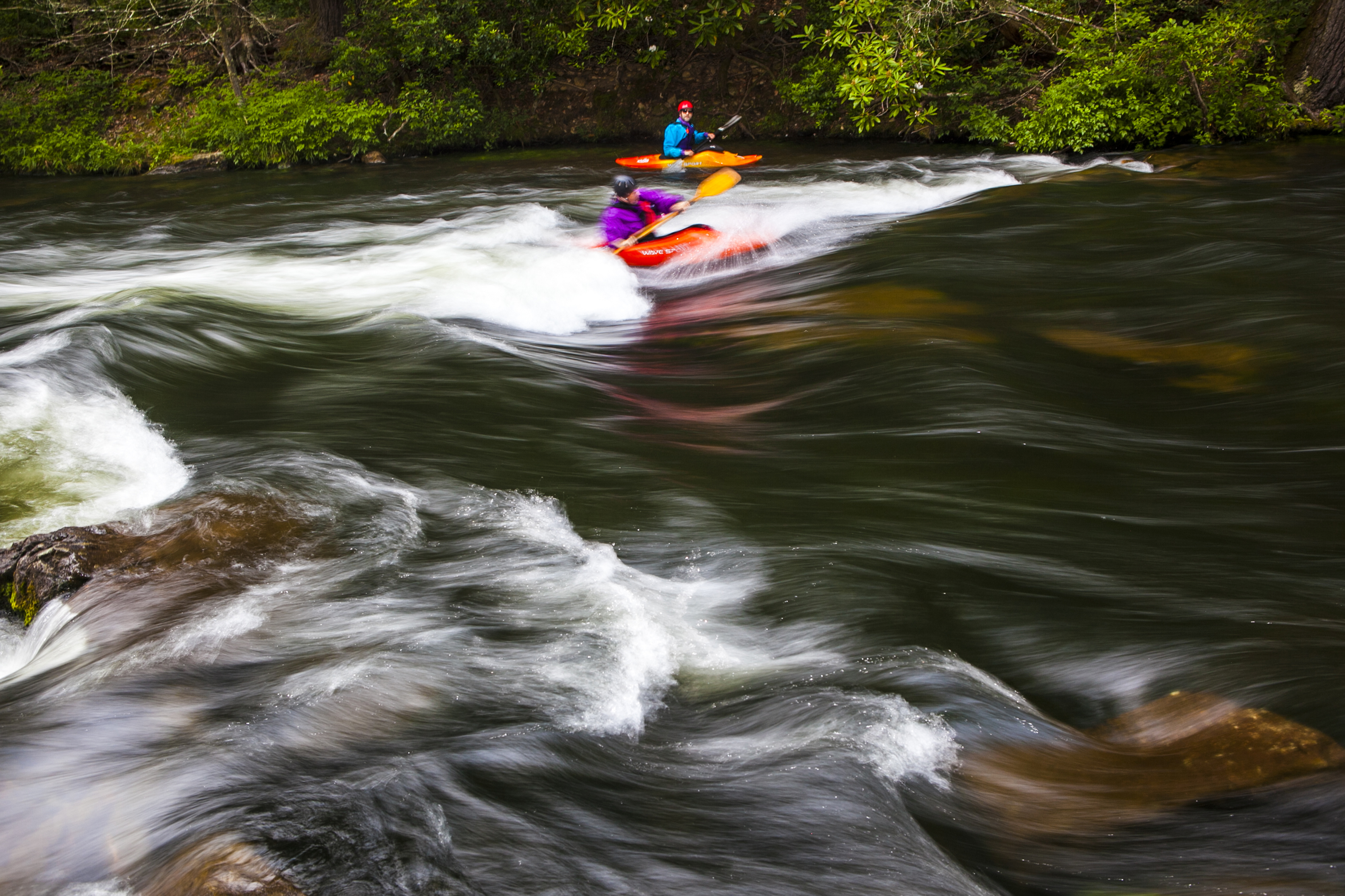Paddling The Slab and Eternity Hole