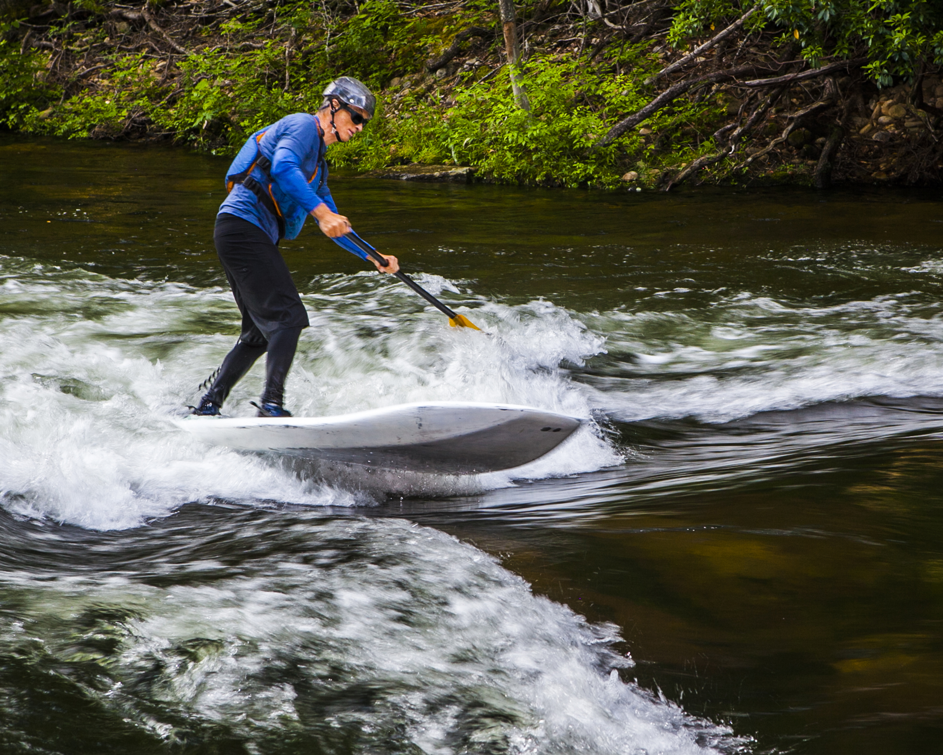 Paddling The Slab and Eternity Hole