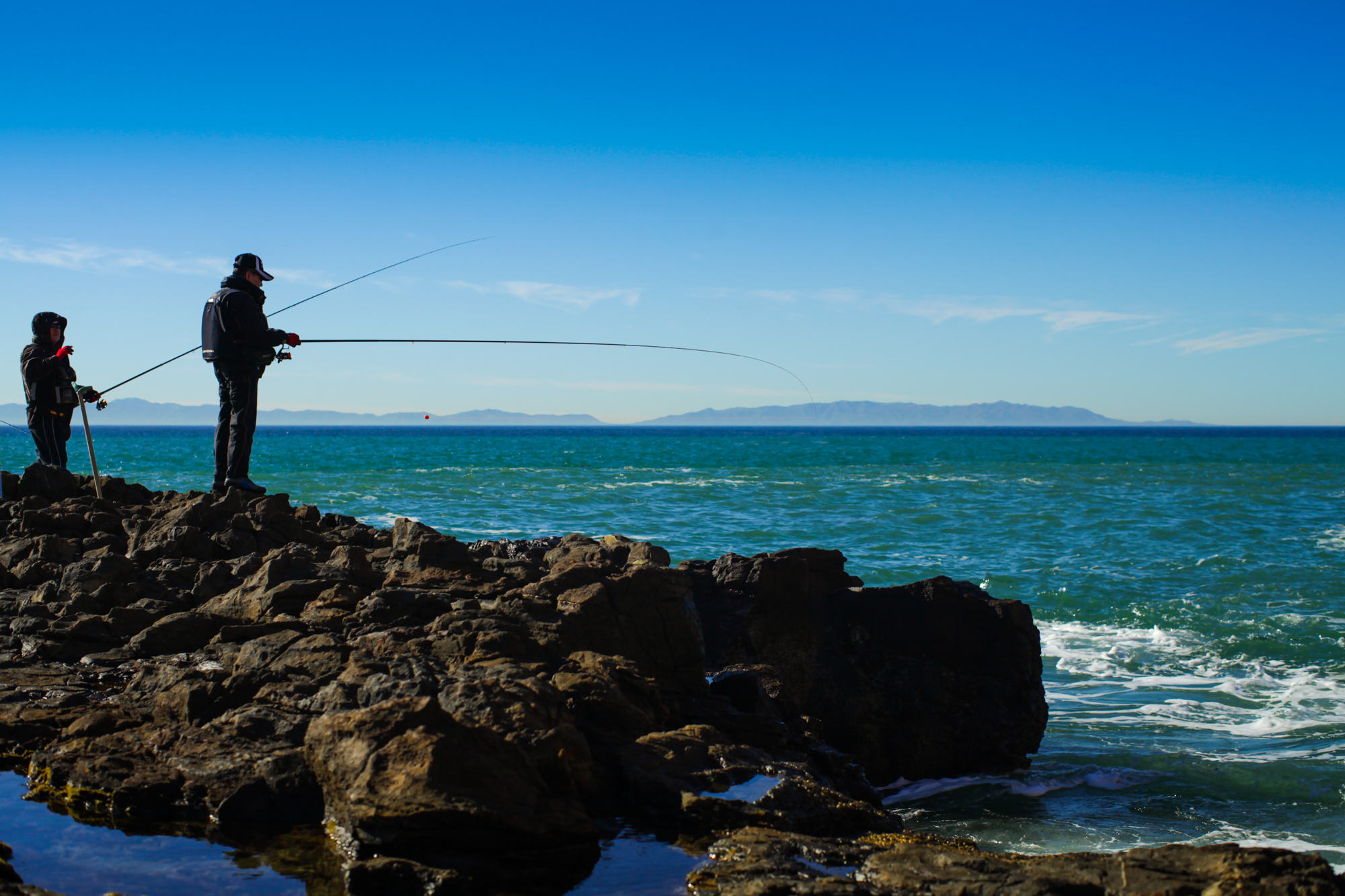 Surf Fishing Off Of Inspiration Point
