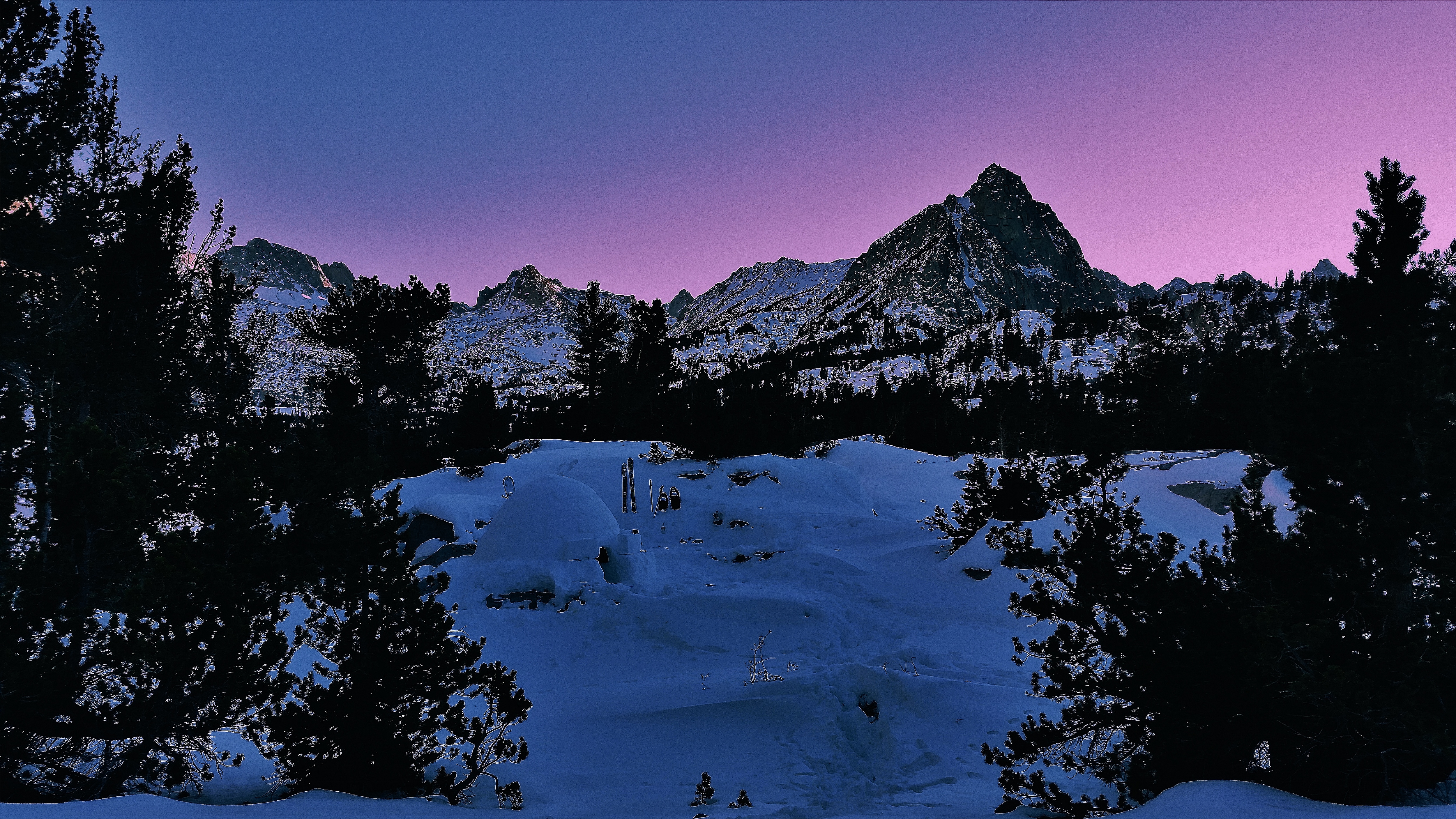 Snowshoe to Blue Lake