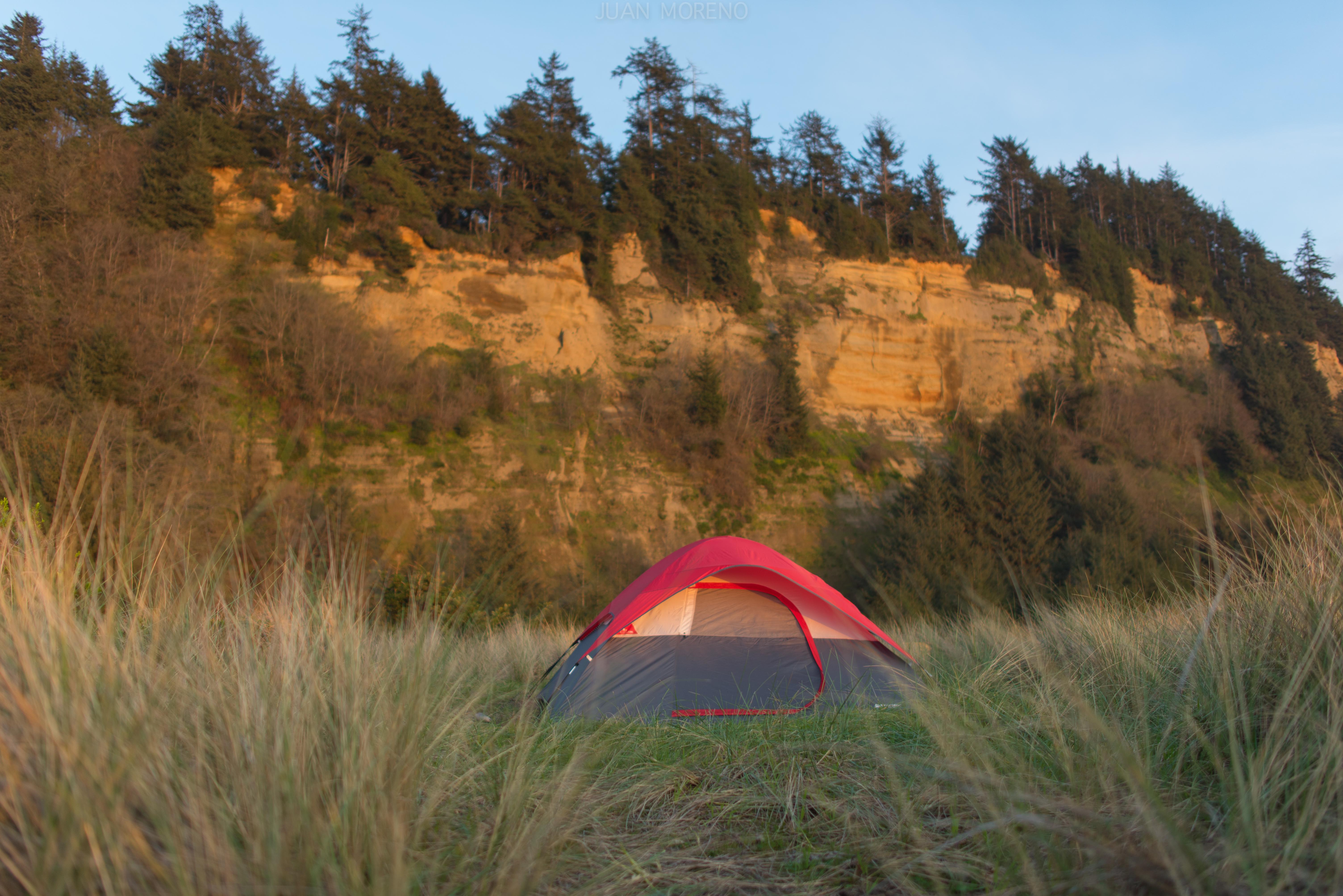 Camp at Gold Bluff Beach 