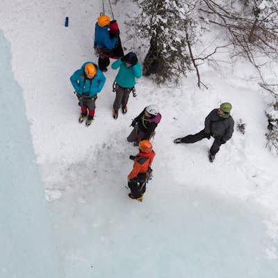 Ice Climbing at Bear Spirit