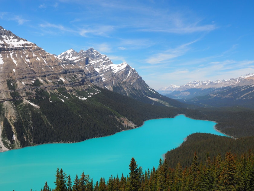 Hike to the Peyto Lake Overlook, Canada