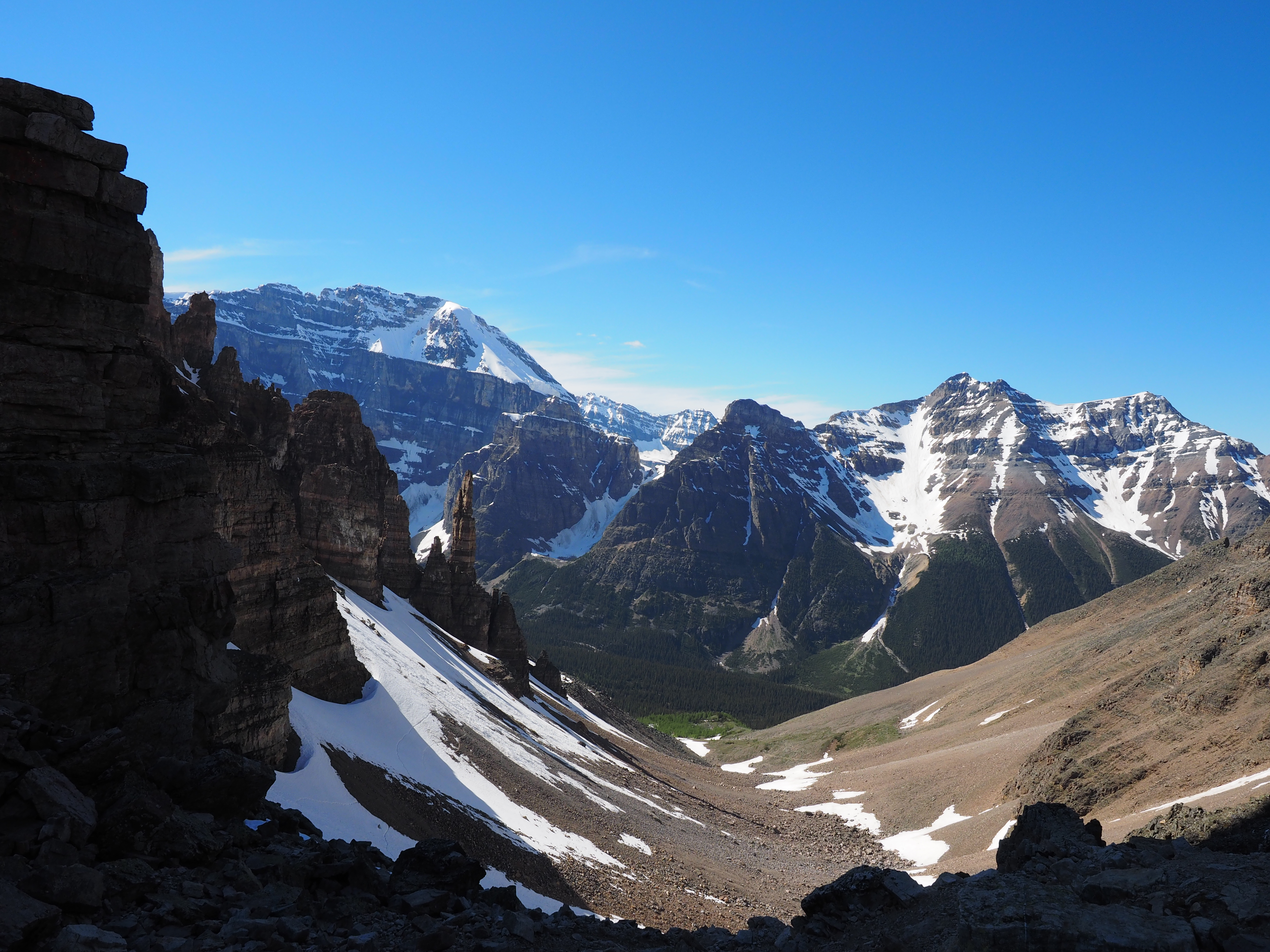Sentinel Pass: Larch Valley to Paradise Valley
