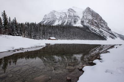 Snowshoe to Mirror Lake and Lake Agnes