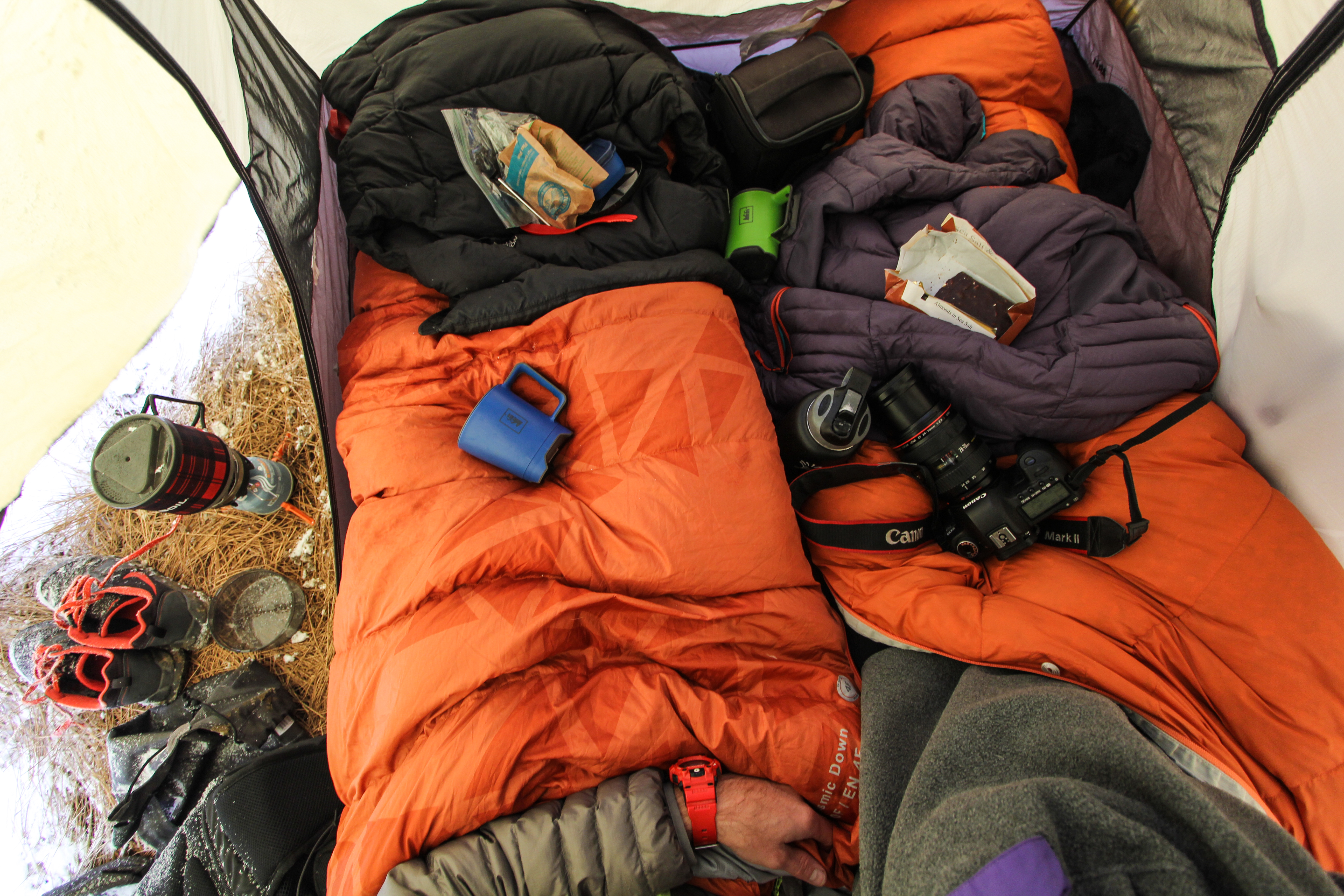 Camp at Heart Lake