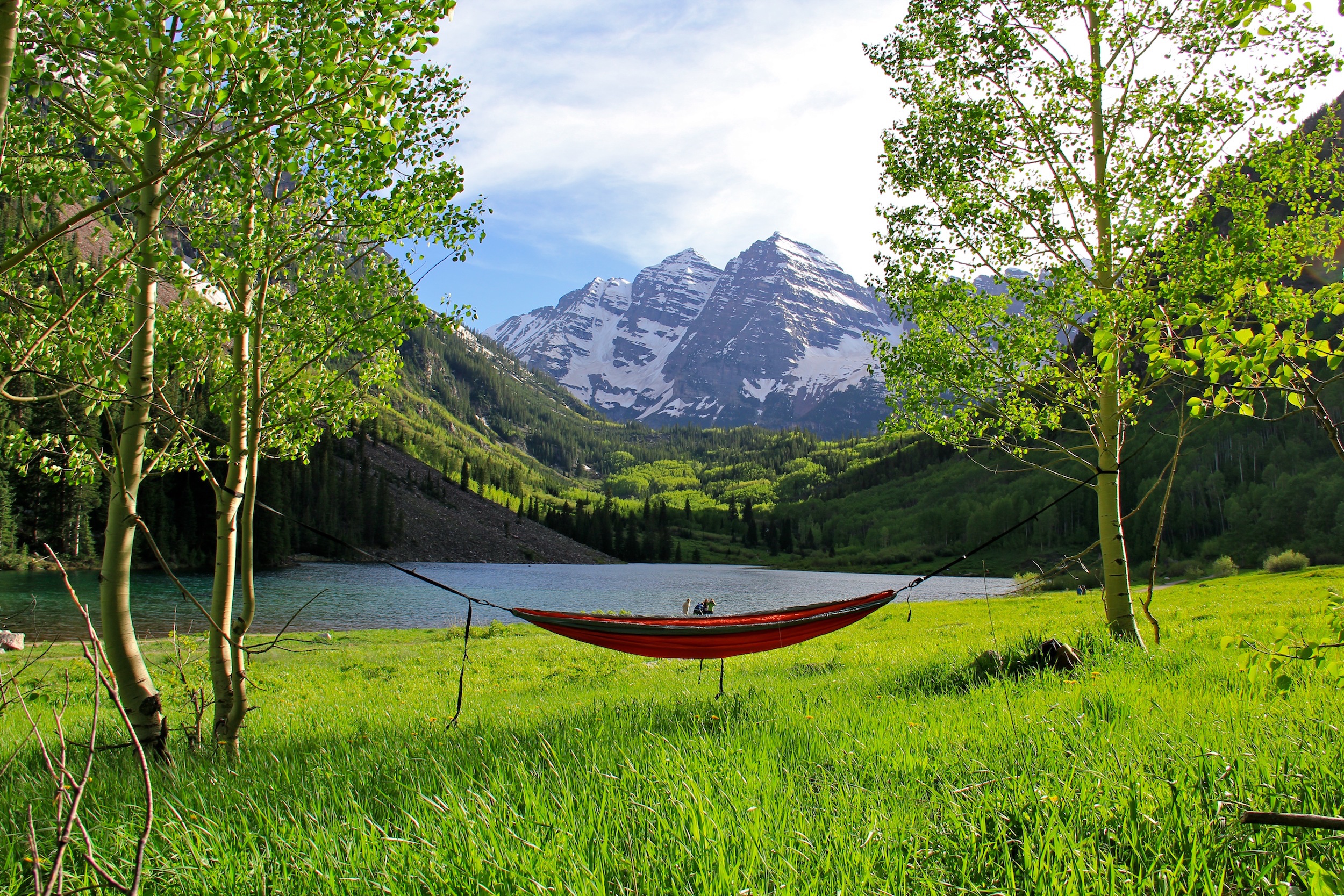 Relax at Maroon Lake