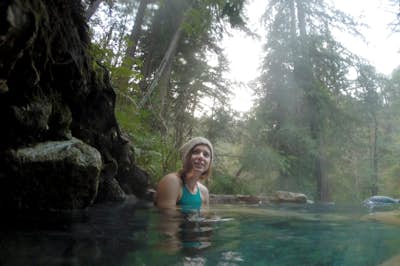 Overnight trip to Sykes hot springs