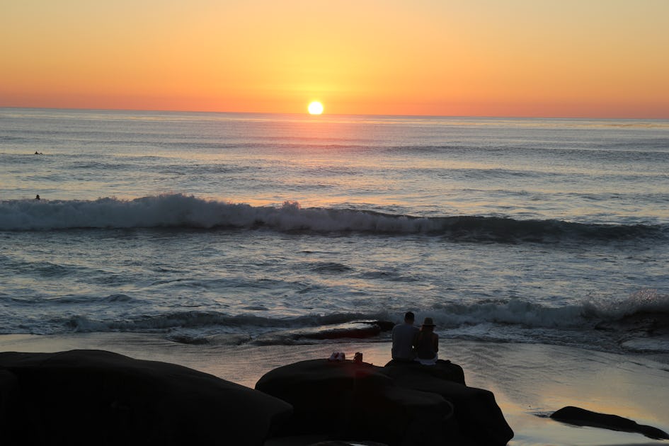 Watch The Sunset At Windansea Beach San Diego California