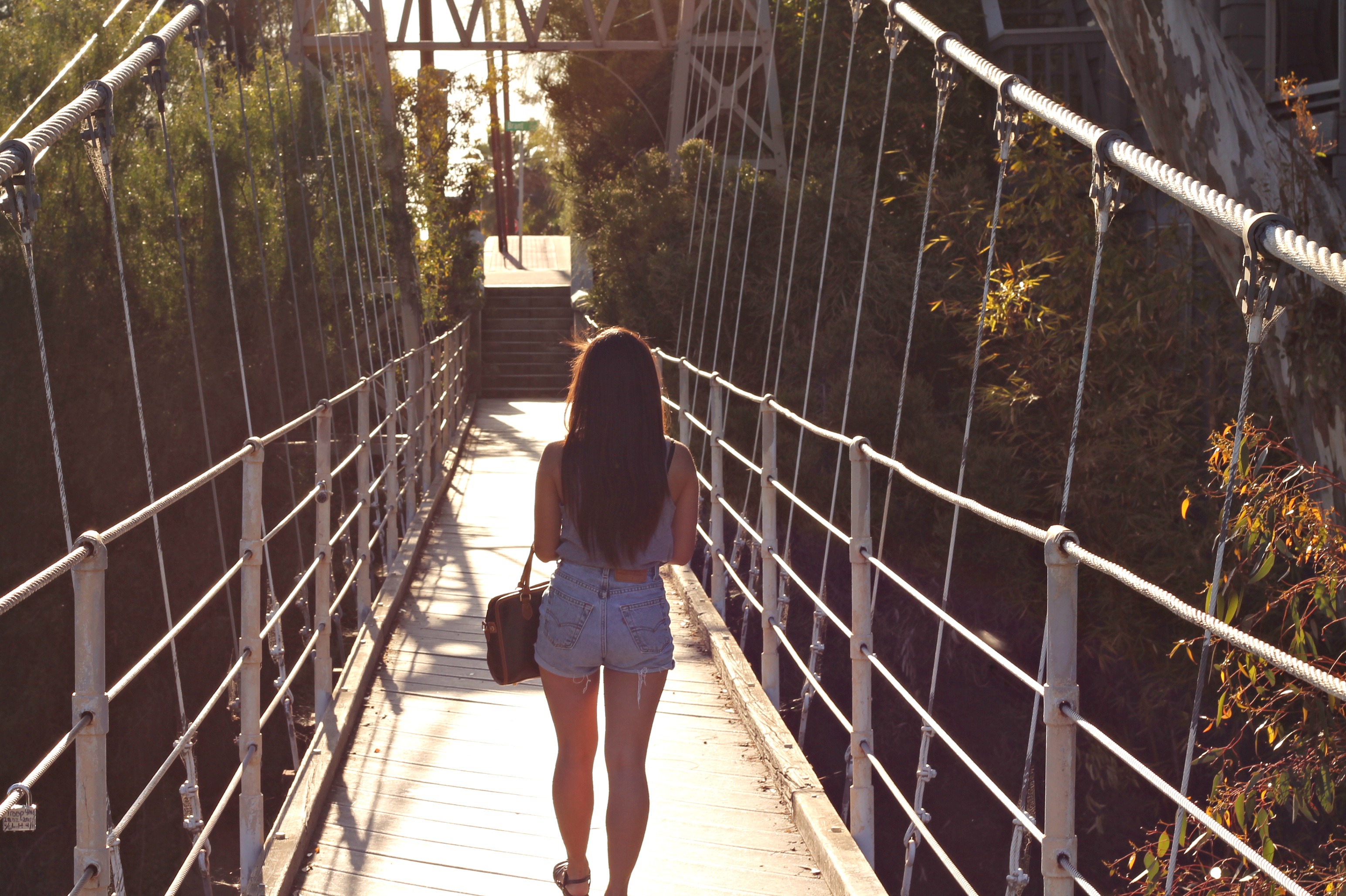 Spruce Street Suspension Bridge 