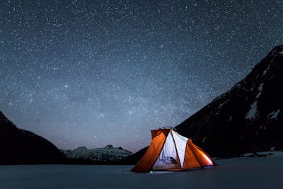 A Night Under a Blanket of Stars at Upper Joffre Lake