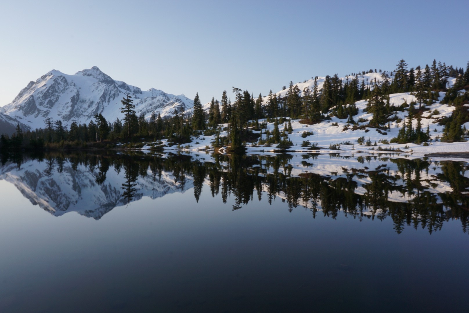 Catch a Sunrise at Picture Lake, Deming, Washington