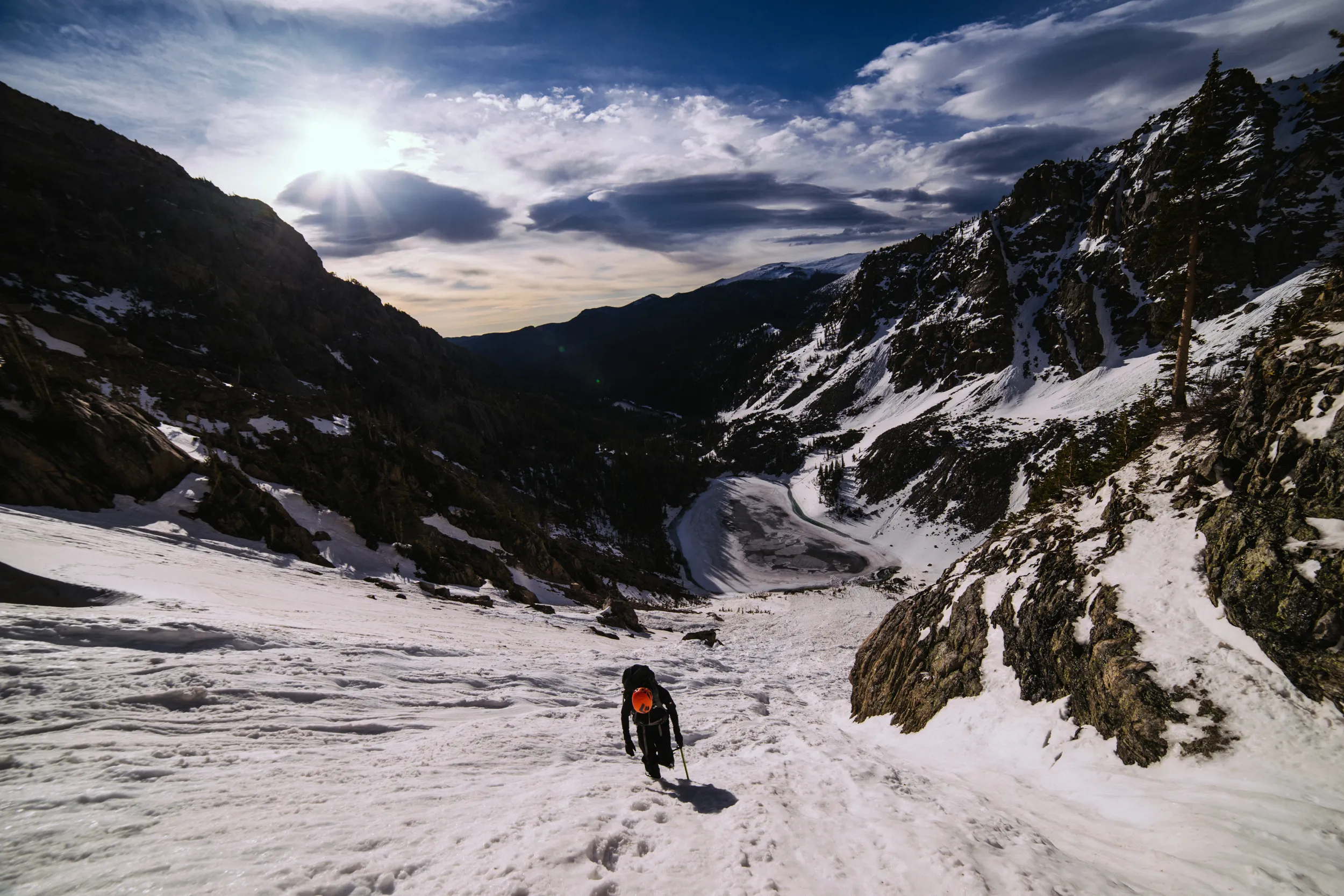 Dragon's Tail Couloir Climb