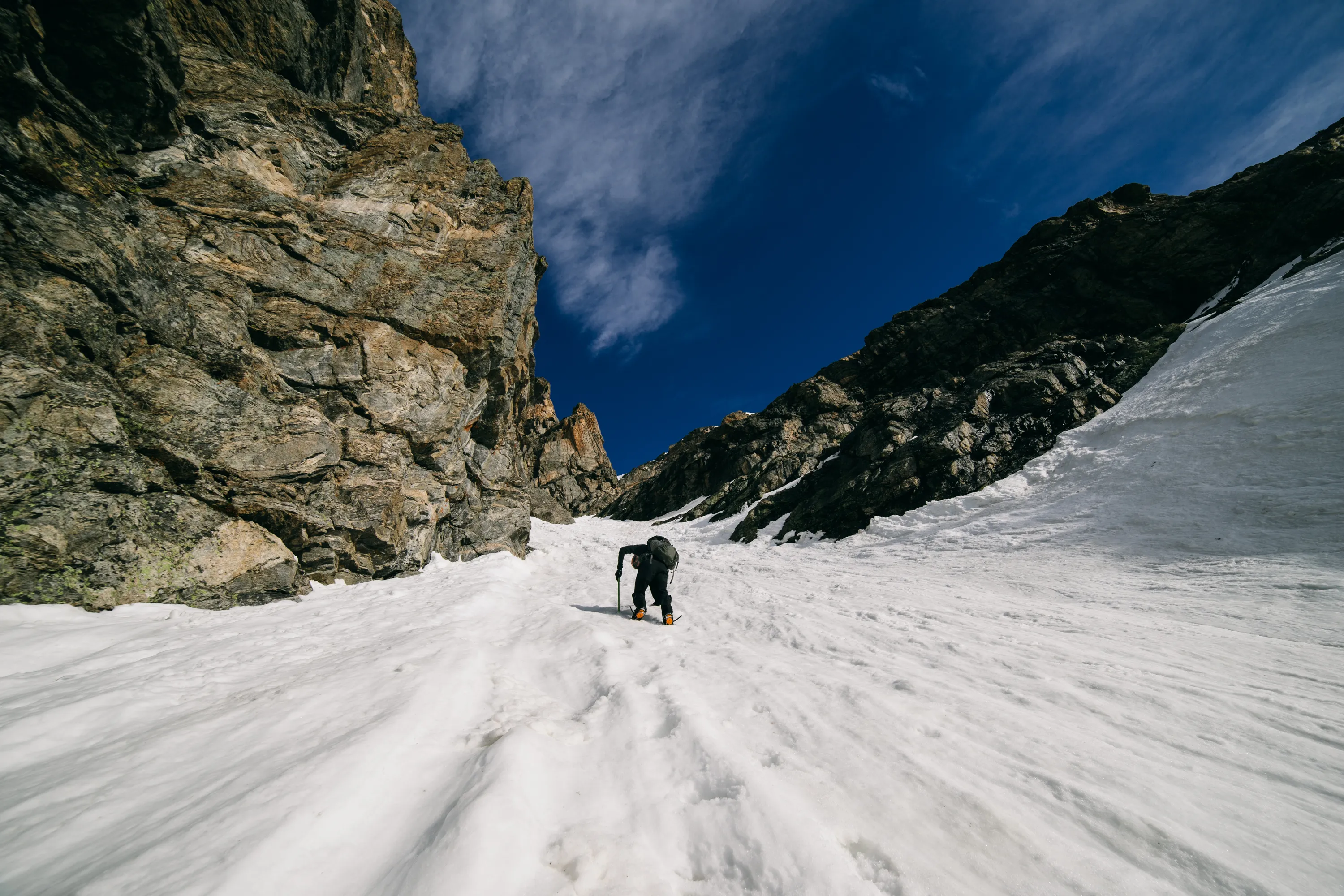 Dragon's Tail Couloir Climb