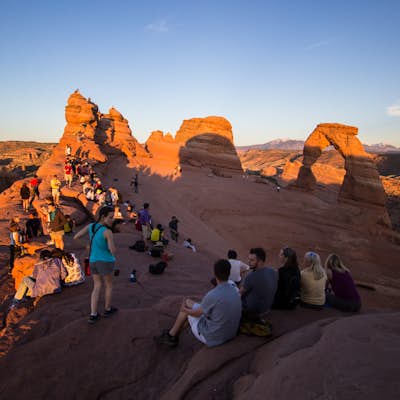Sunset Hike to Delicate Arch