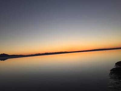 See the Sunrise at the Bonneville Salt Flats