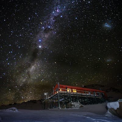 Night in Mueller hut, Mt Cook national park