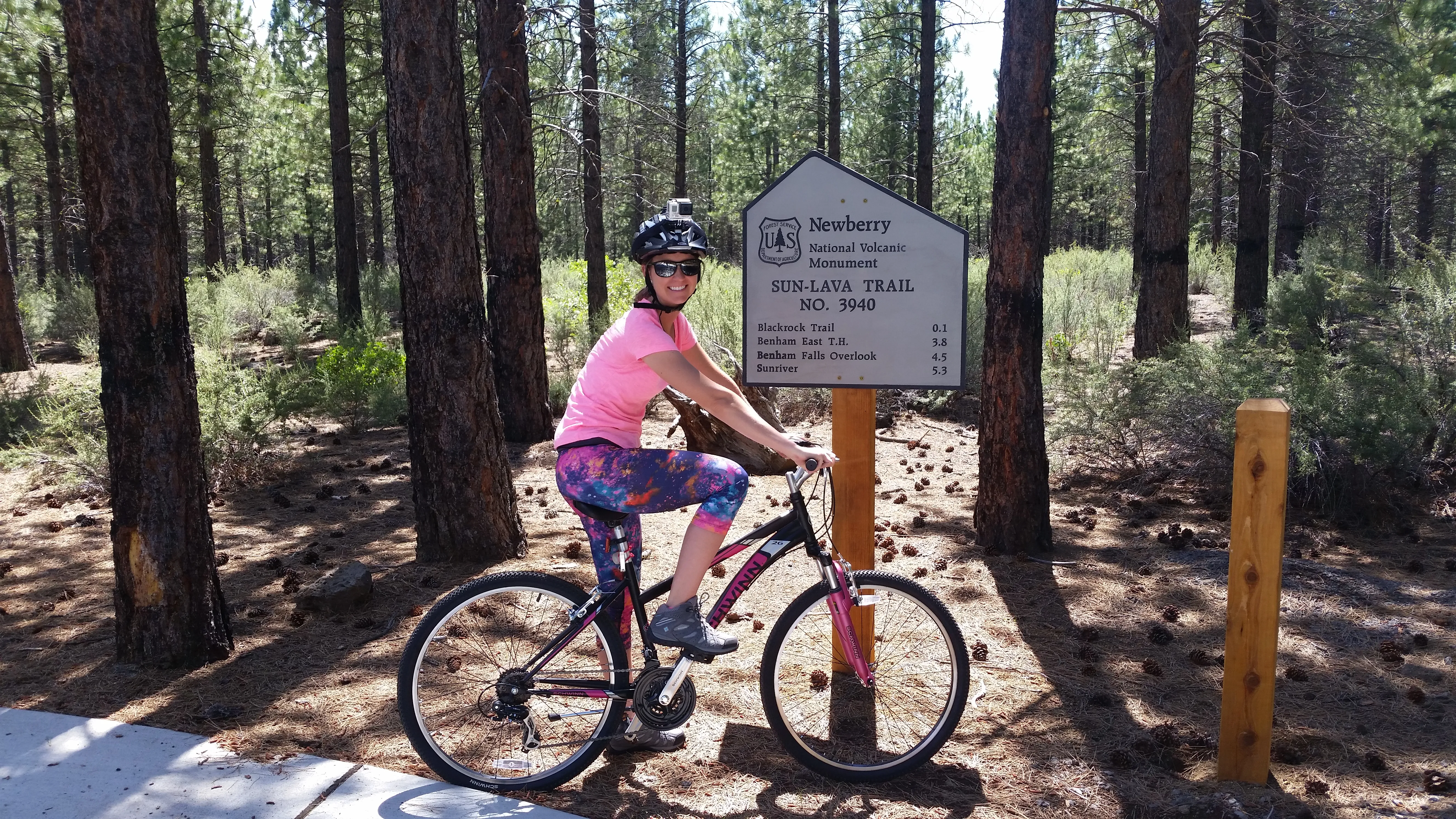 Mountain Bike Lava Lands Blackrock Trail to Benham Falls