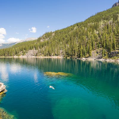 Swim at Jasper National Park's Horseshoe Lake