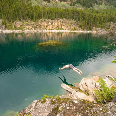Swim at Jasper National Park's Horseshoe Lake