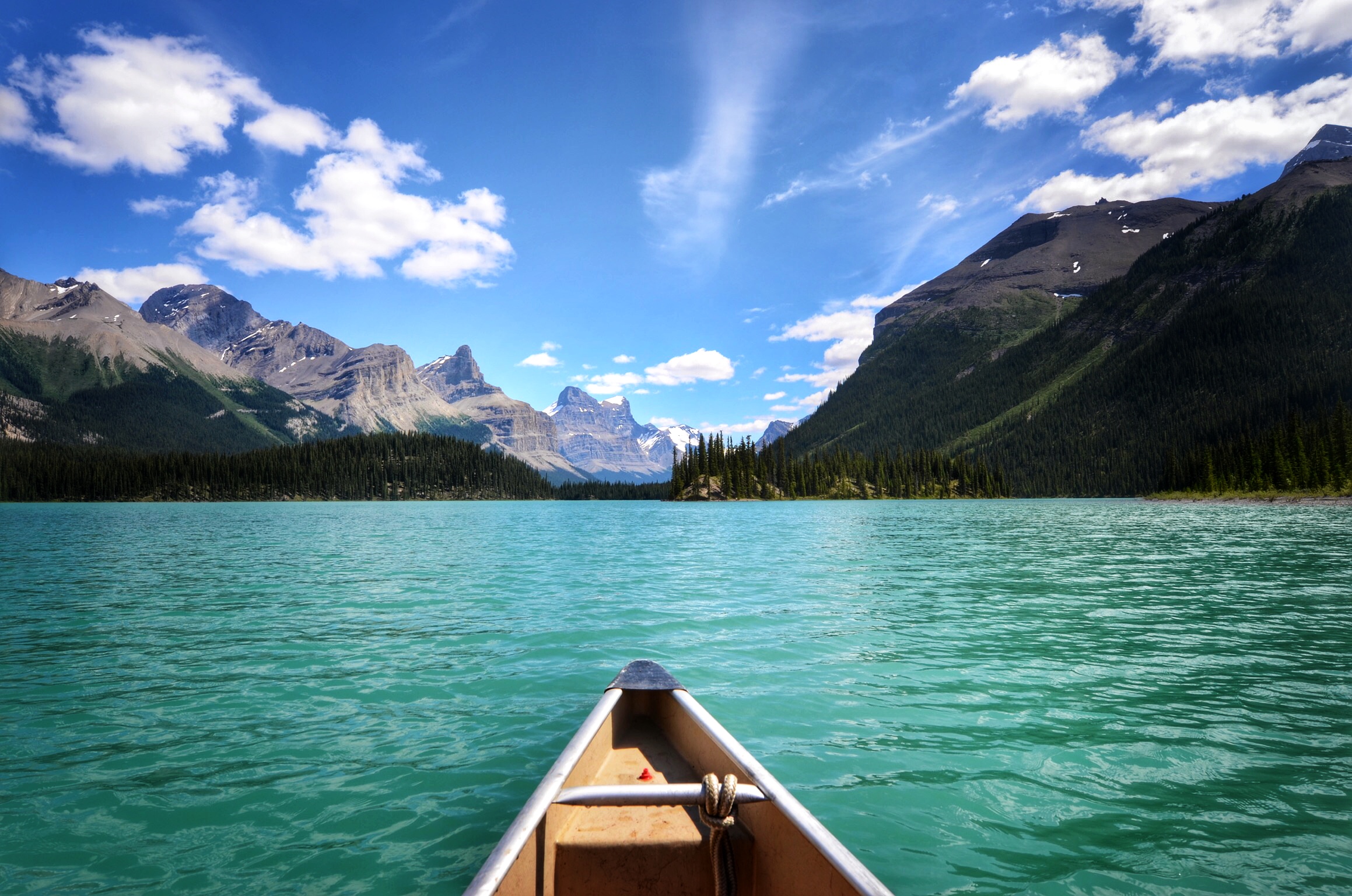 Camp at Maligne Lake