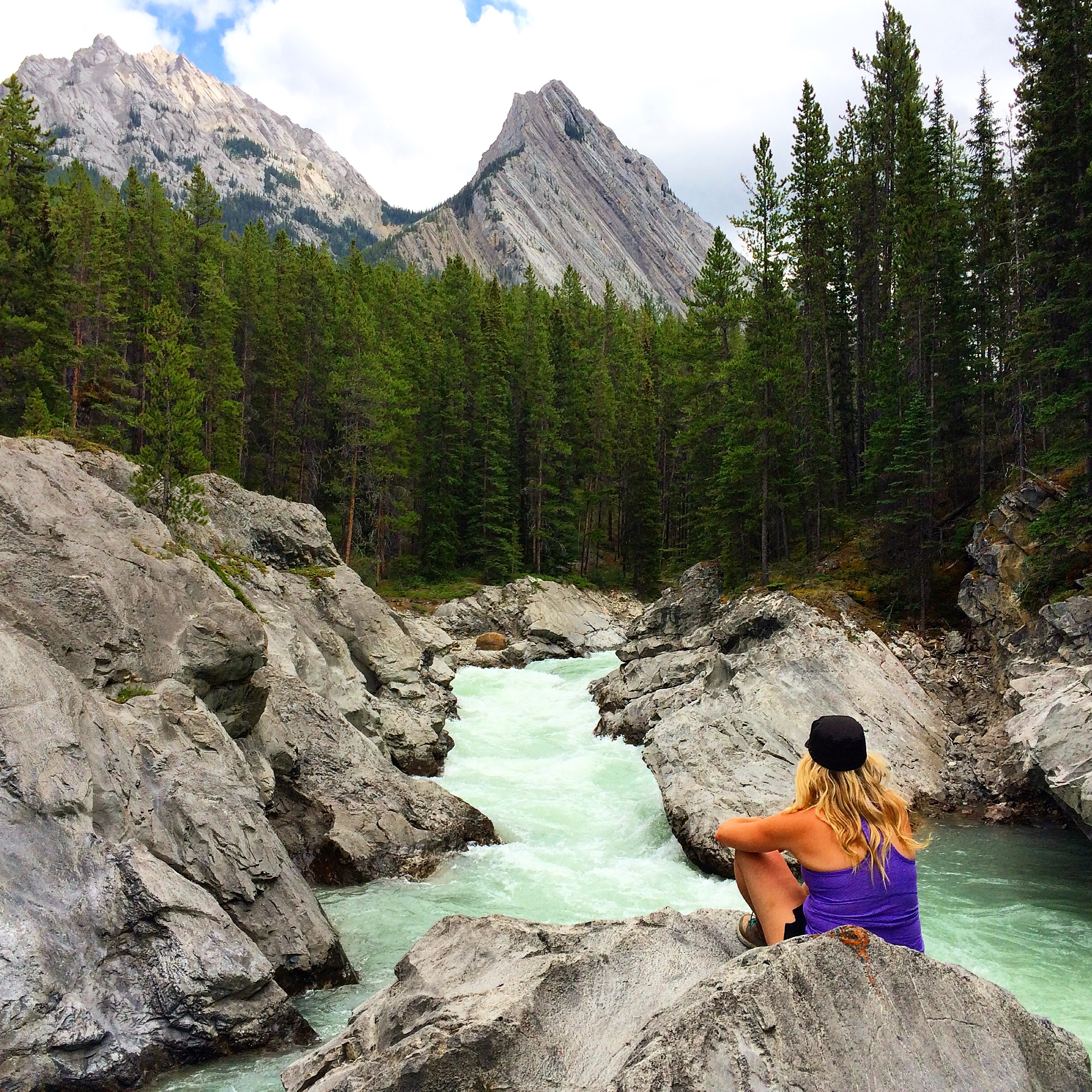 Camp at Upper Siffleur Falls