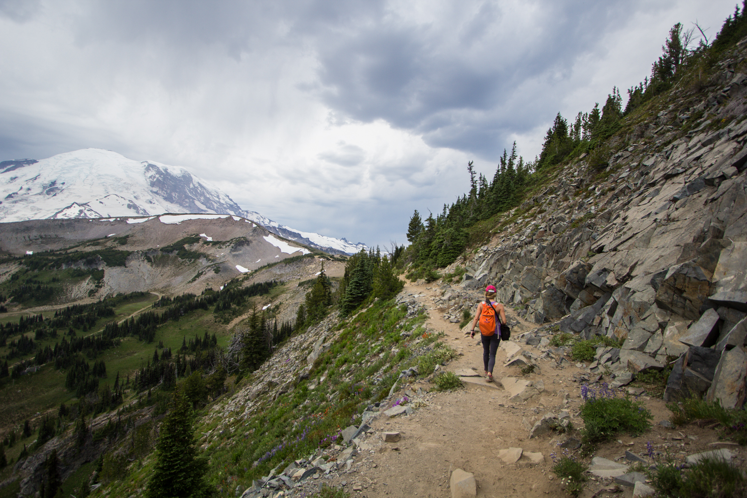Hike Sunrise Trails at Mount Rainier, Ashford, Washington