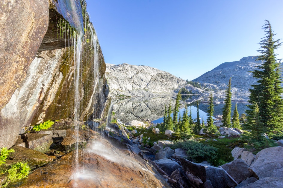 Backpack to the "Waterfall Camp" in Desolation Wilderness, Echo Lake