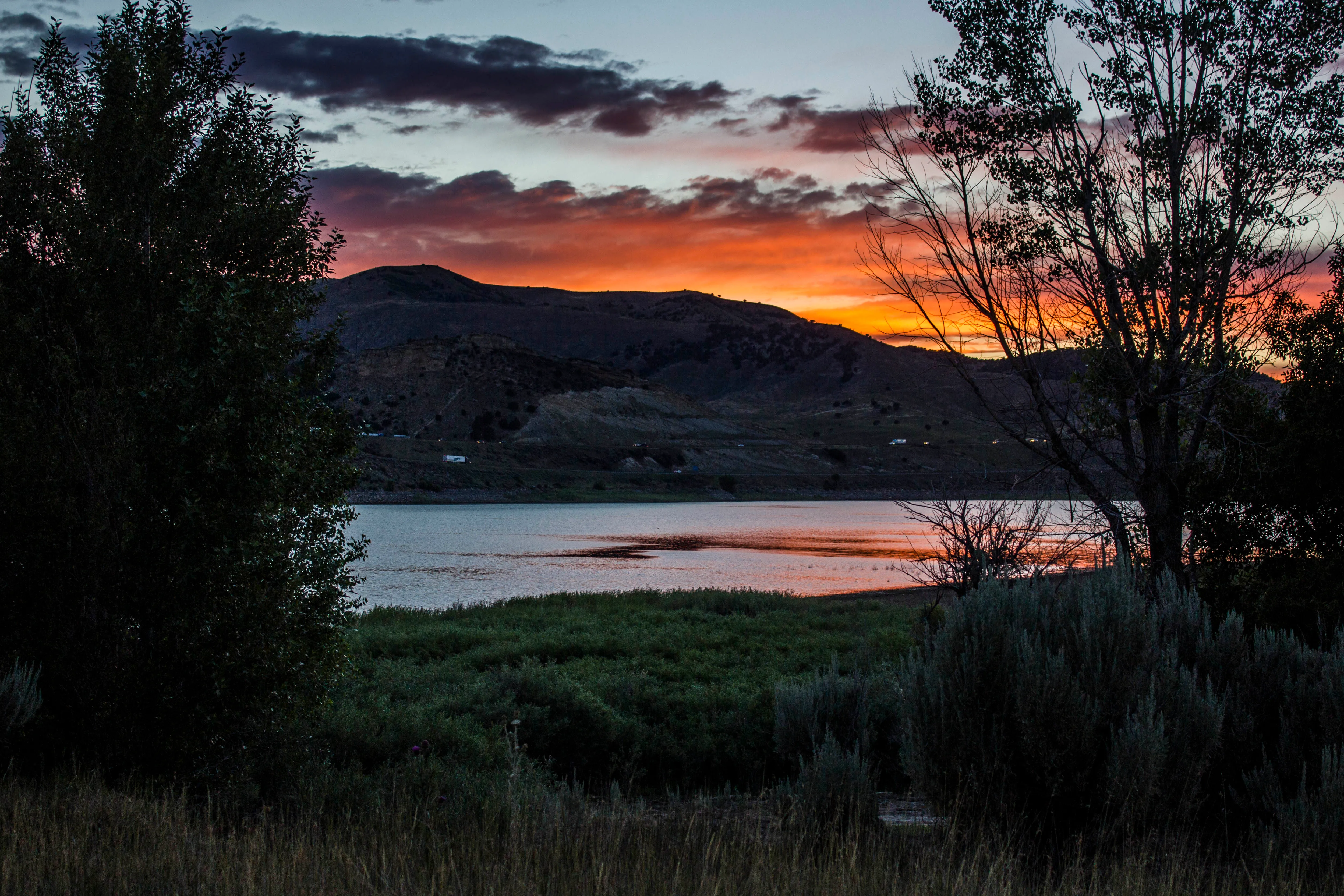 Camp at Echo Reservoir 