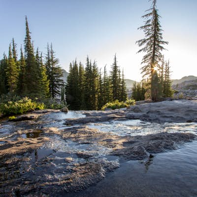 Backpack to the "Waterfall Camp" in Desolation Wilderness