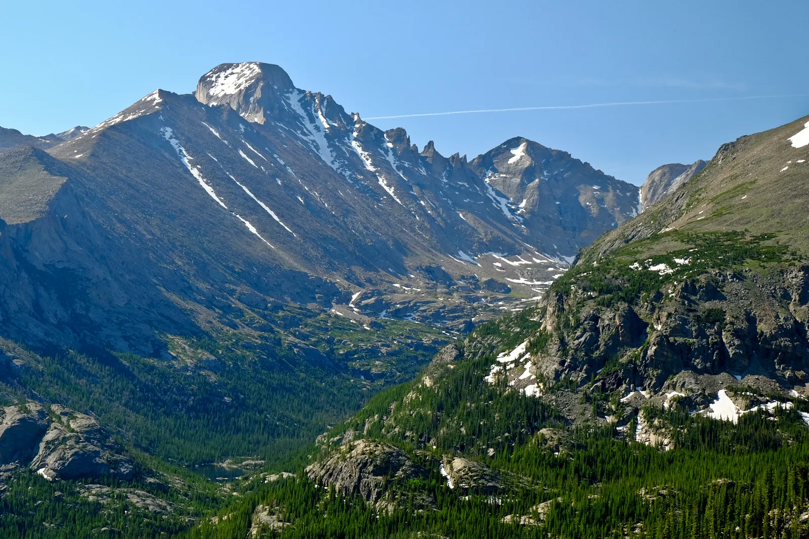 Flattop Mountain and Hallett Peak