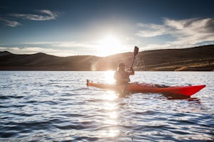 Kayak at Little Dell Reservoir