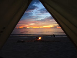 Beach Camp in Khanom, Thailand