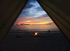 Beach Camp in Khanom, Thailand