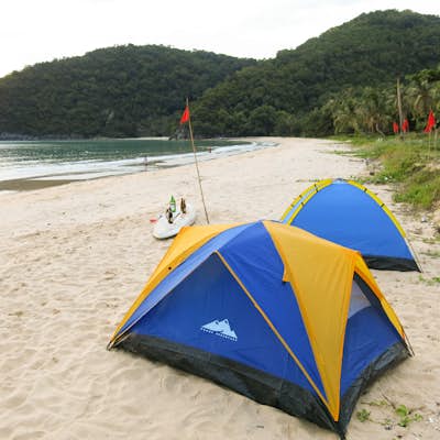Beach Camp in Khanom, Thailand