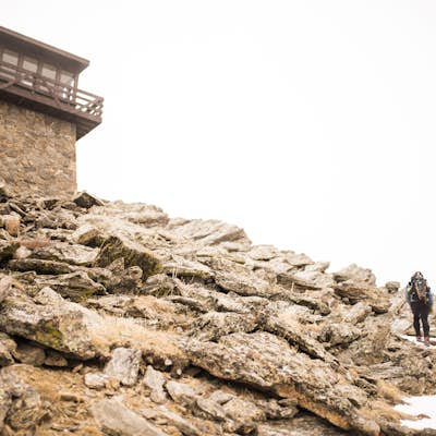 Snowshoe to Squaw Mountain Fire Lookout