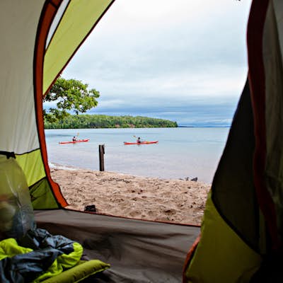Camp on Stockton Island