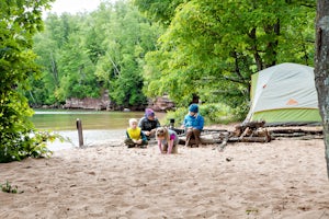 Camp on Stockton Island