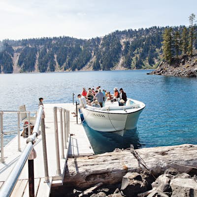 Take a Boat Tour of Crater Lake & Hike to the Top of Wizard Island