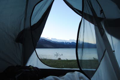 Camping on Lake Wanaka
