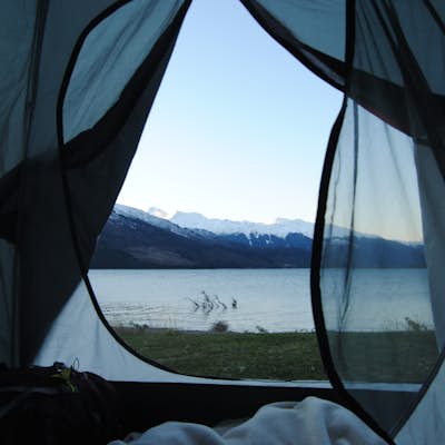 Camping on Lake Wanaka