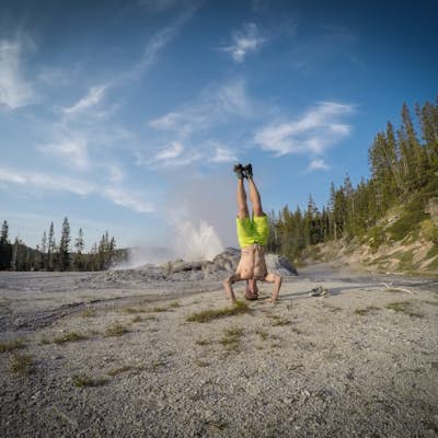 Camping in the Shoshone Geyser Basin