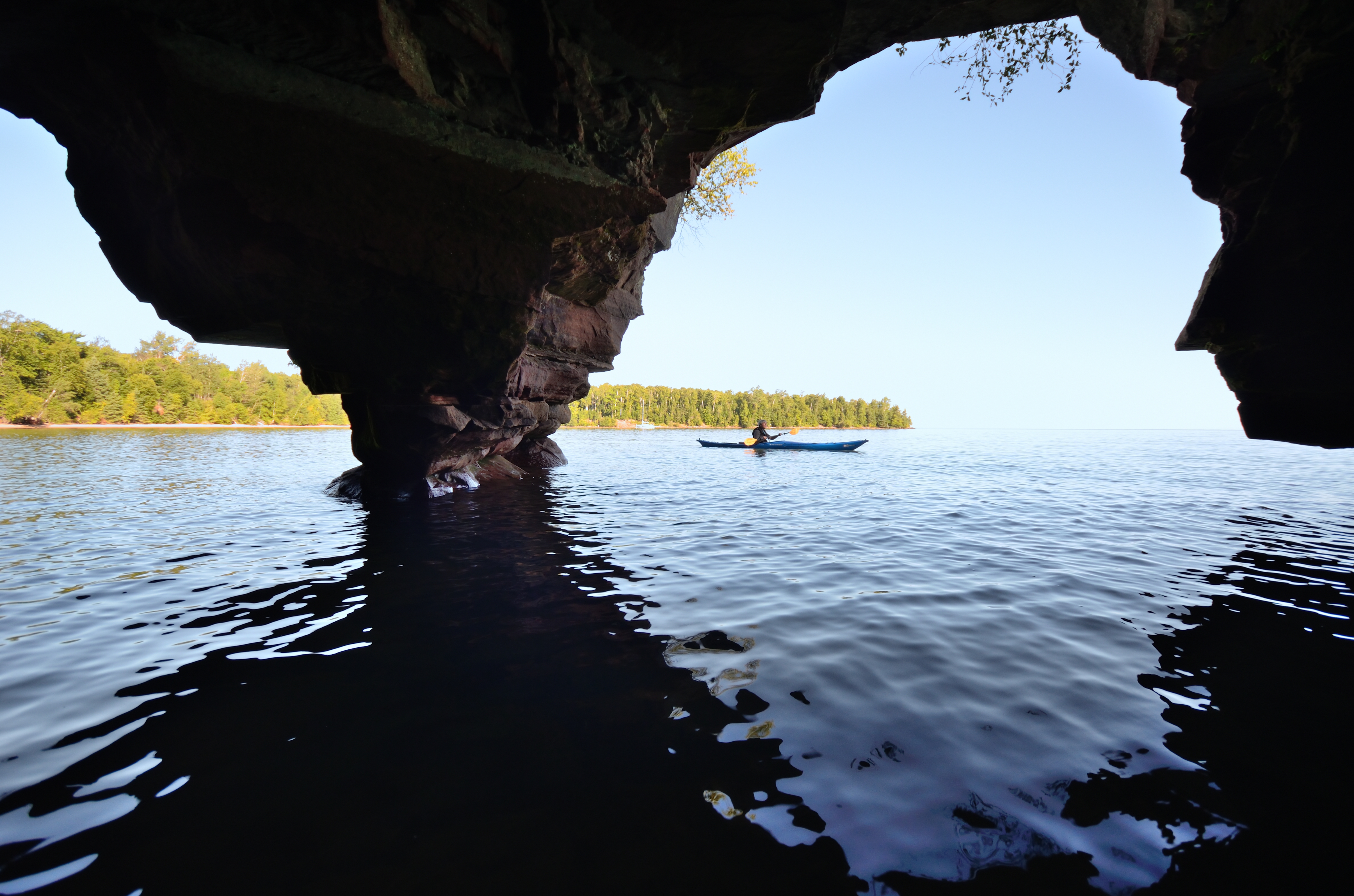 Kayak to the Sand Island Sea Caves