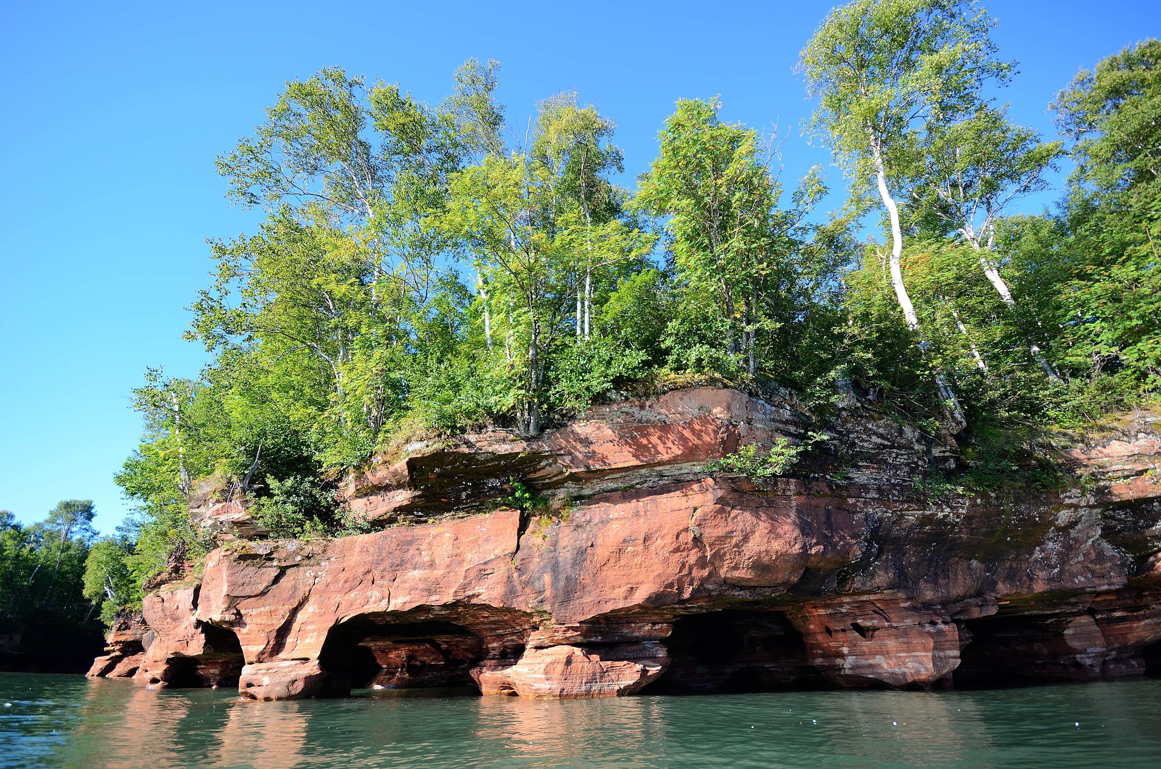Kayak to the Sand Island Sea Caves
